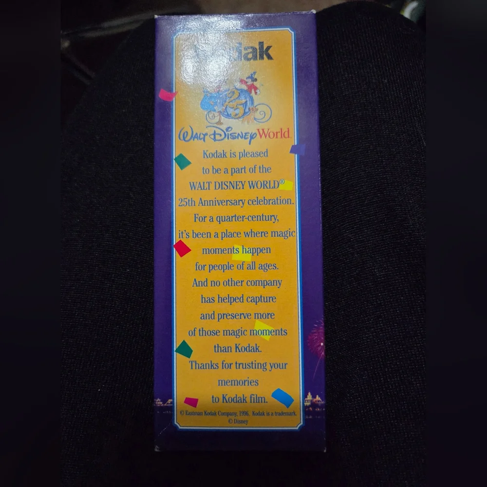 Vintage Walt Disney World 25th Anniversary watch, manufactured by Eastman Kodak.